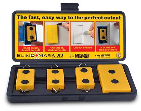 calculated industries 8105 blind mark drywall electrical box cutout tool|blind mark drywall boxes.